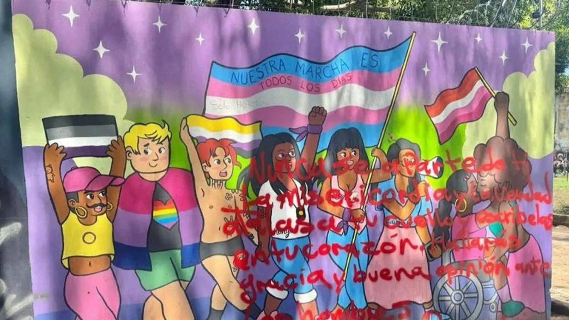 Mural comunidad lgbt parque skate puebla